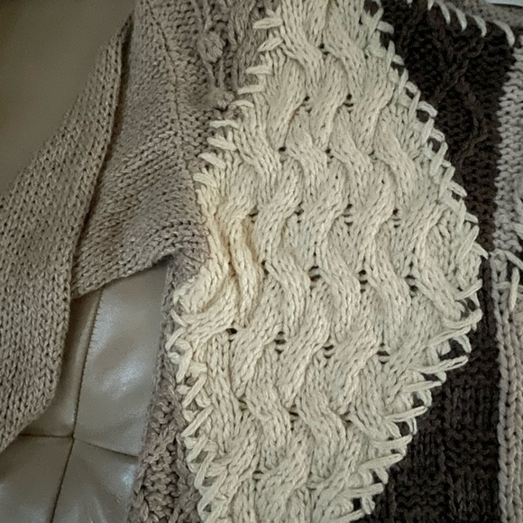 VIntage Shenanigans Patchwork Pullover Sweater, Size Medium - Picture 4 of 8